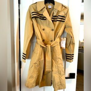 CAbi Beige Trench Coat Medium #6669 NEW